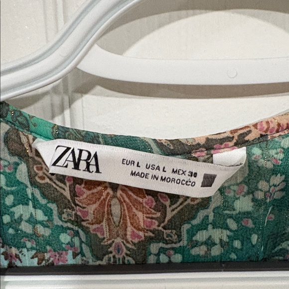 Zara Multicolor Patterned Long Sleeve Dress - Picture 2 of 4